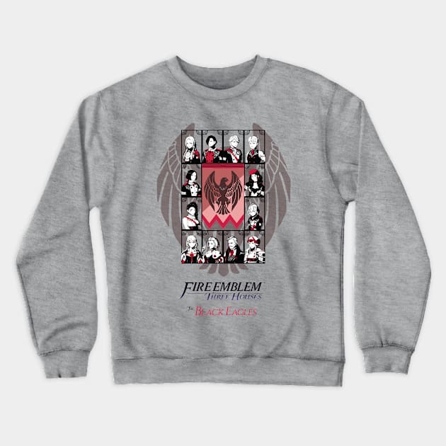 Fire Emblem Three Houses: The Black Eagles Featuring Female Byleth Crewneck Sweatshirt by TheMelRoseGallery